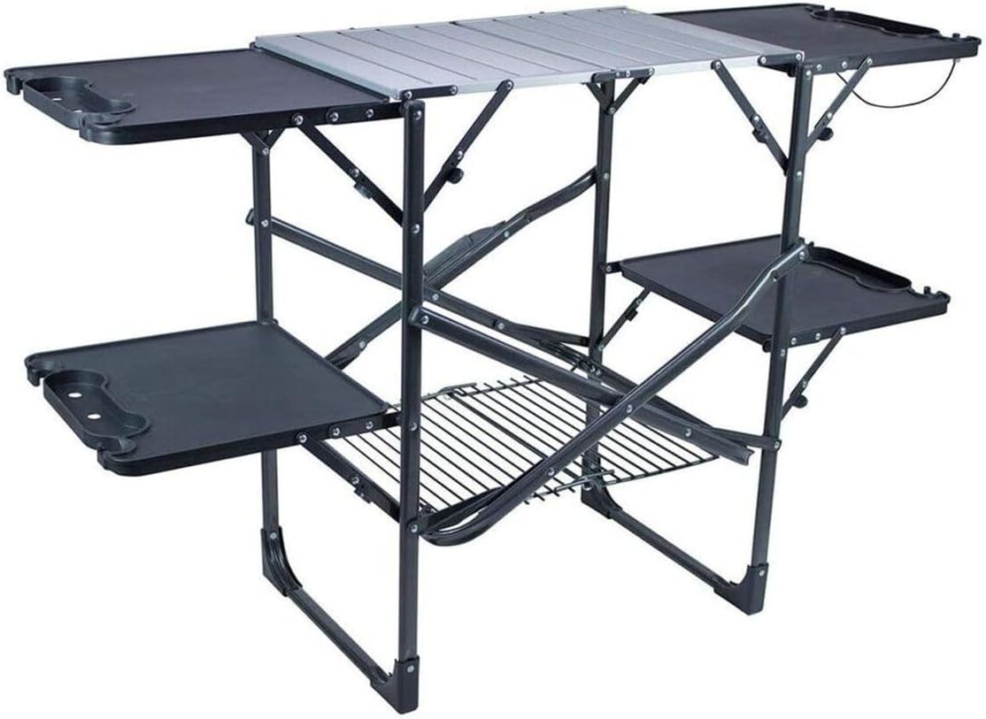 Camping Cooking Top - İnce Katlanabilir Portatif Kamp Mutfak Masası,
