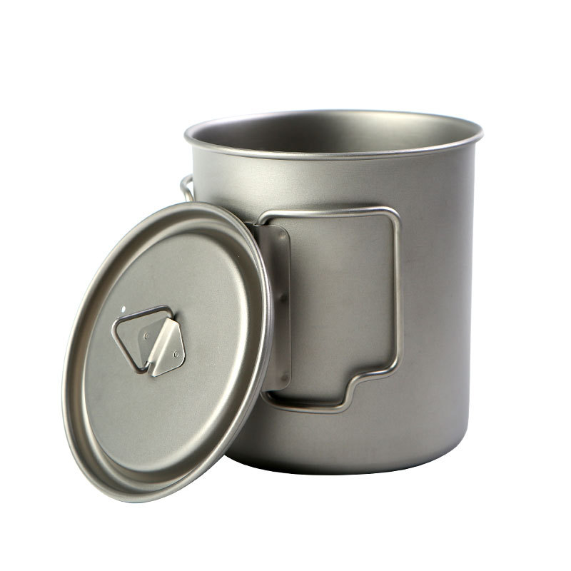 Camping Cooking Cup - Kamp Titanyum Bardak 450ml 550ml 650ml