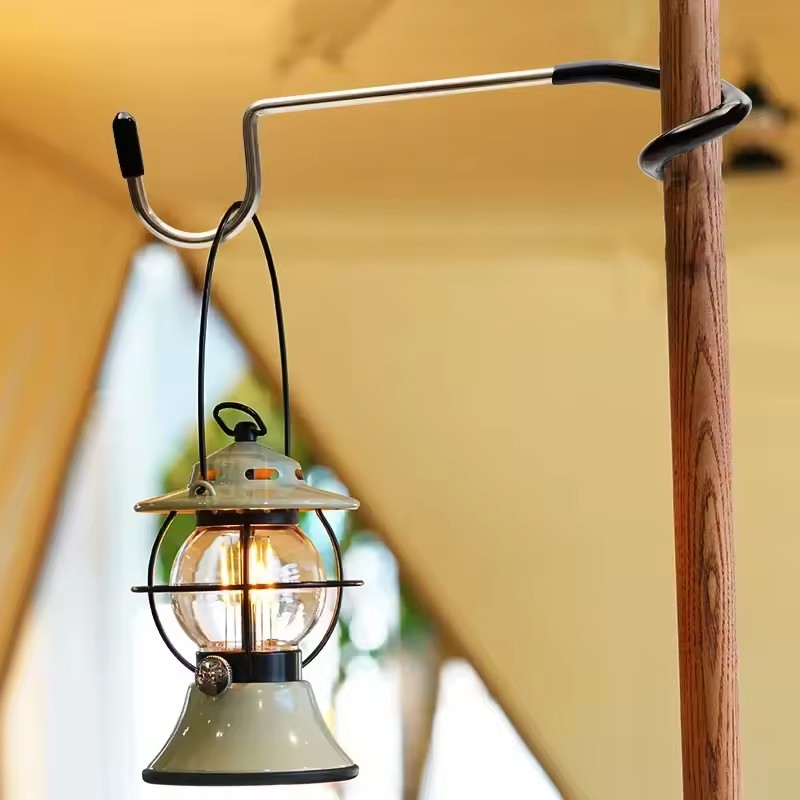 Camping Cooking Hanger - Paslanmaz Çelik Işık Standı Tutucu Kancalar