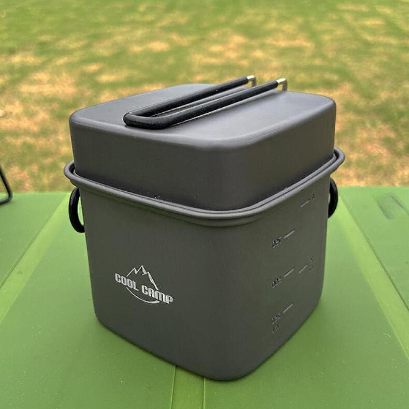 Camping Cooking Pots And Pans - Kamp Tencere Seti Kızartma Tavası Seyahat