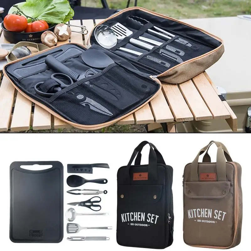 Camping Cooking Cup - 8 adet Kamp Mutfak Tencere Seti