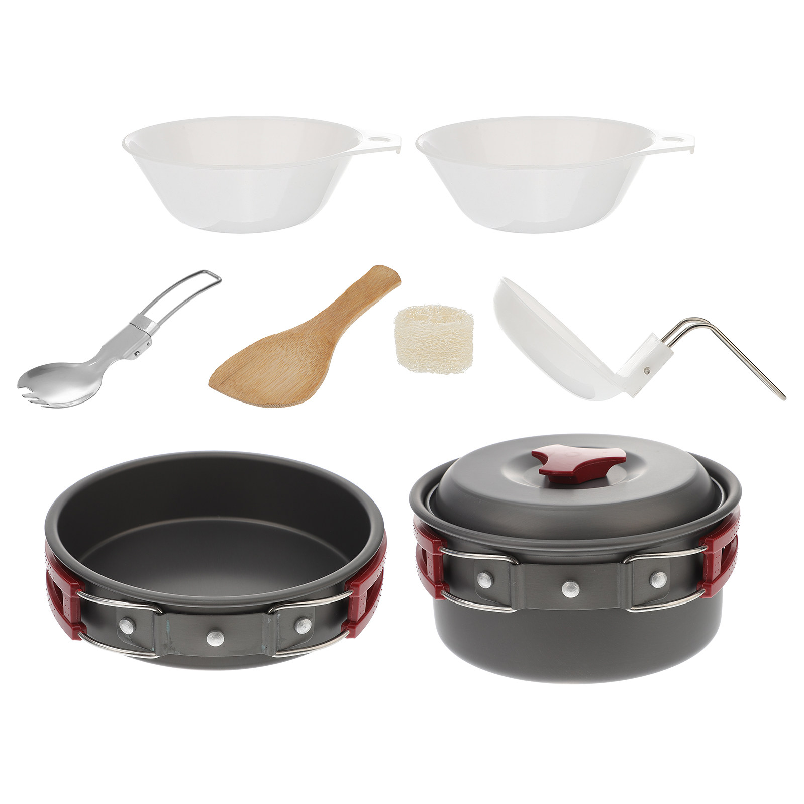 Camping Cooking Essentials Kit - 1 Takım Alüminyum Açık Hava Yemek