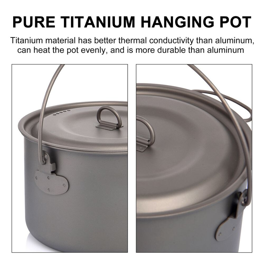 Widesea kamp sofra titanyum te - Camping Cooking Pots And Pans incelemesi ve fiyatı