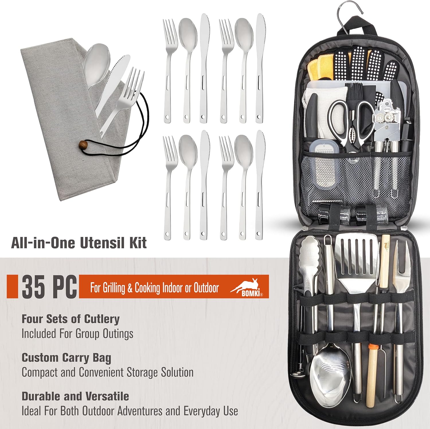 Açık Hava Mangalı için Kamp Ba - Camping Cooking Essentials Kit incelemesi ve fiyatı