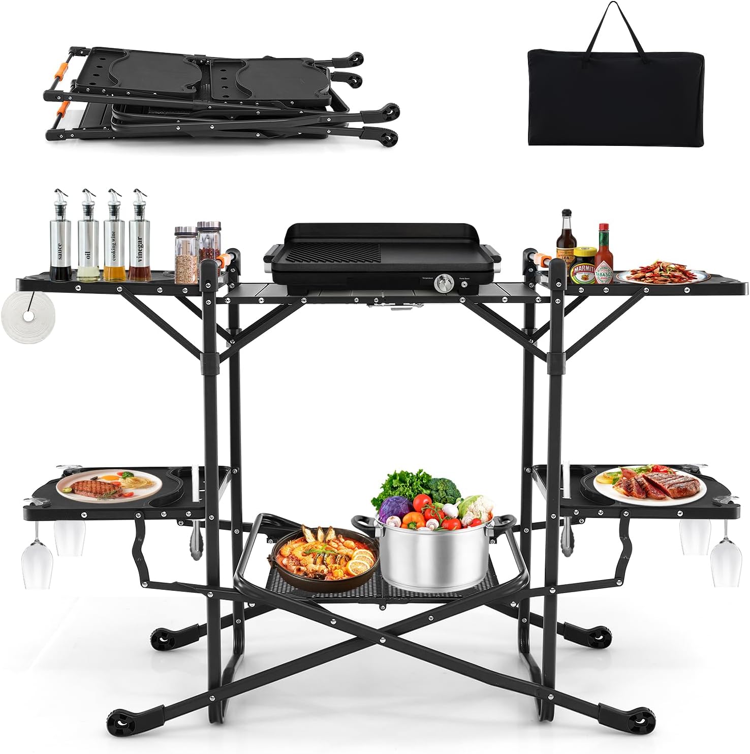 Isıya Dayanıklı Üst Yüzeyli, 4 - Camping Cooking Top incelemesi ve fiyatı