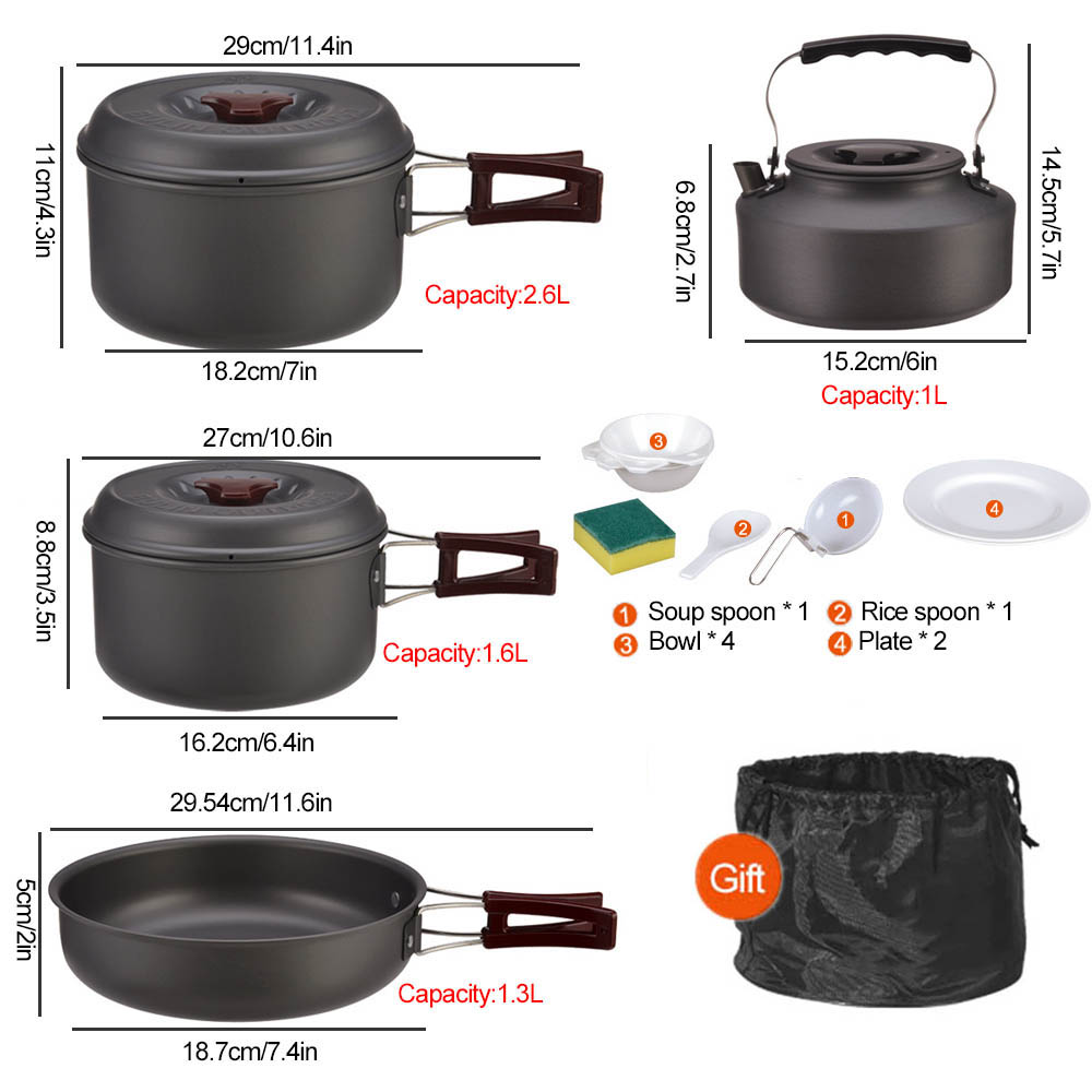 Açık pişirme 3-4 kişi piknik s - Camping Cooking Pots And Pans incelemesi ve fiyatı