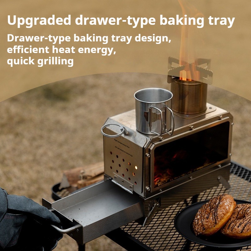 Paslanmaz Çelik Isıtma Sobası  - Camping Cooking In Forest incelemesi ve fiyatı
