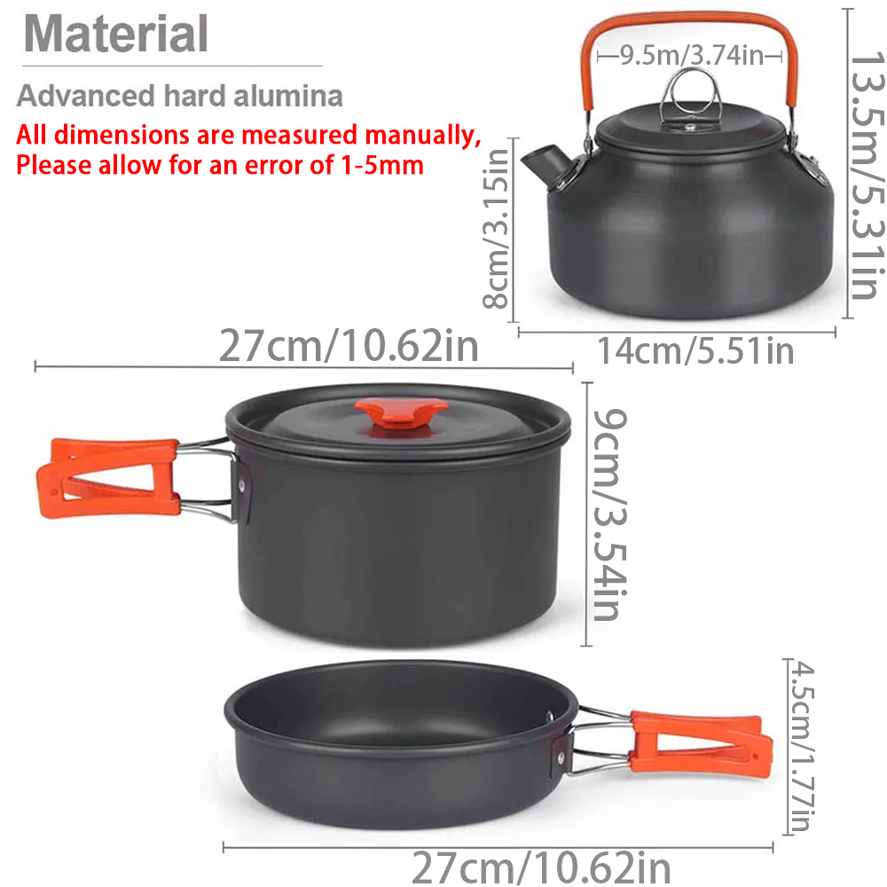 1 adet/1 takım Kamp Tencere Se - Camping Cooking Pots And Pans incelemesi ve fiyatı