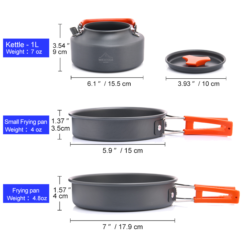 Widesea kamp açık TENCERE SETİ - Camping Cooking Pots And Pans incelemesi ve fiyatı
