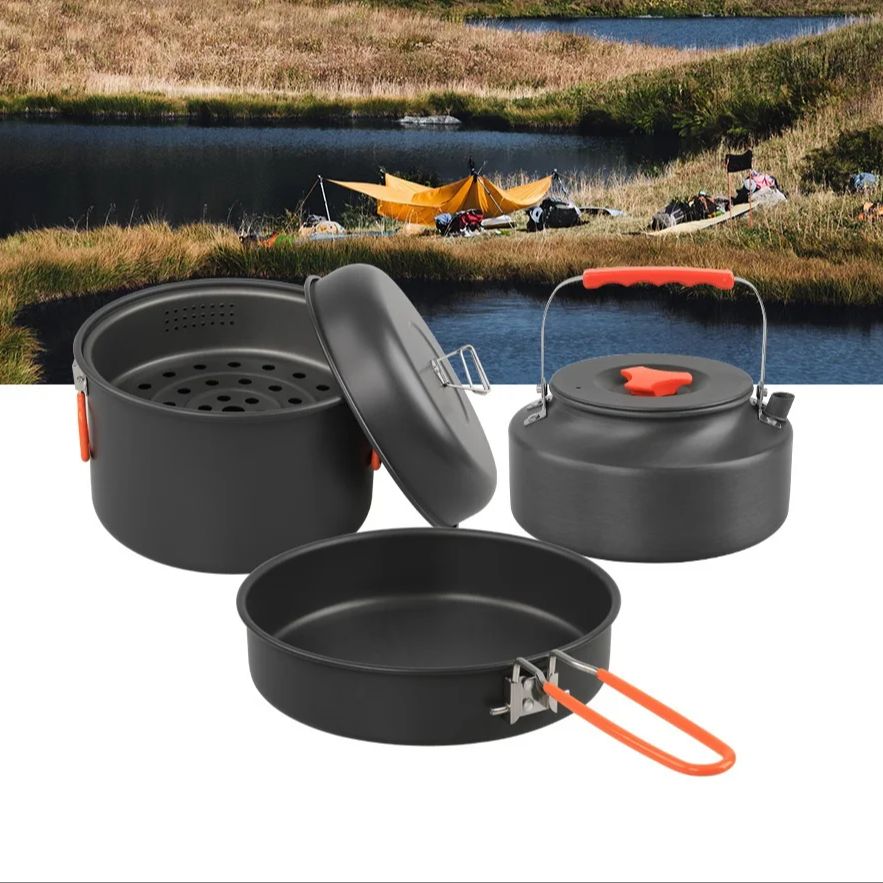 Açık TENCERE SETİ kamp tencere - Camping Cooking Pots And Pans incelemesi ve fiyatı