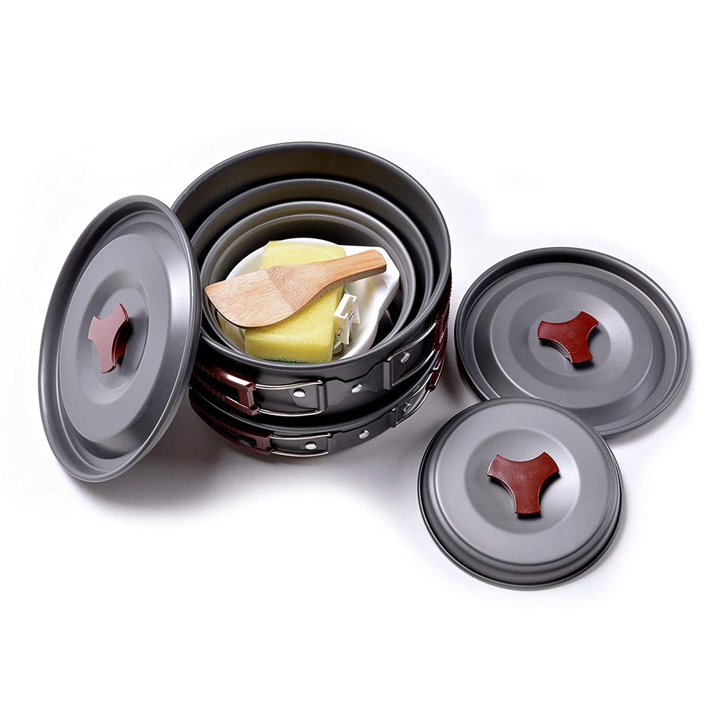Açık Kamp Tencere Seti Yapışma - Camping Cooking Pots And Pans incelemesi ve fiyatı